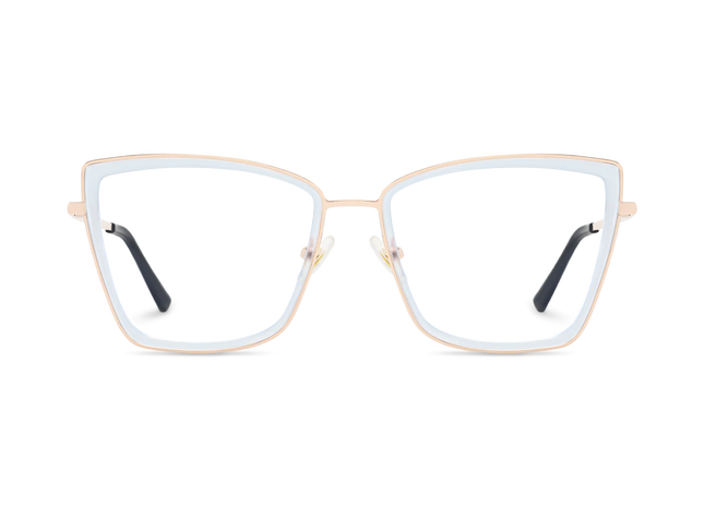 Eydology Alayna Light Blue Women's Cat Eye Glasses 2