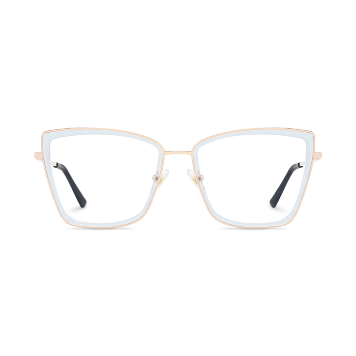 Eydology Alayna Light Blue Women's Cat Eye Glasses 2