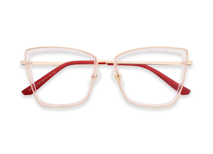 Eydology Alayna Light Pink Women's Cat Eye Glasses 1