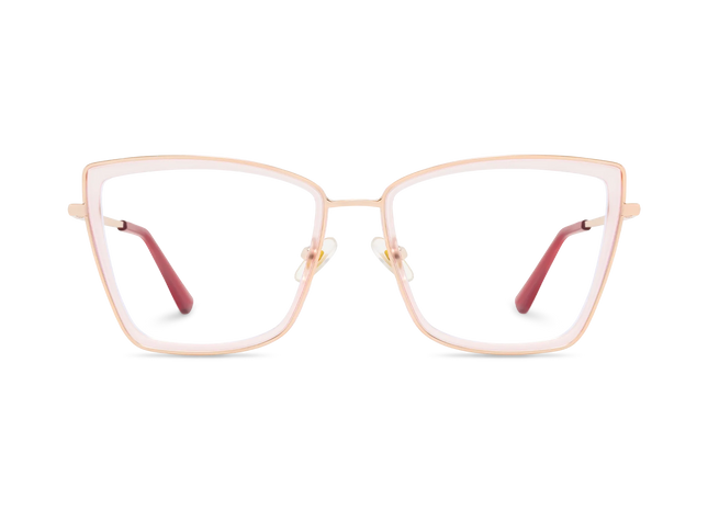 Eydology Alayna Light Pink Women's Cat Eye Glasses 2