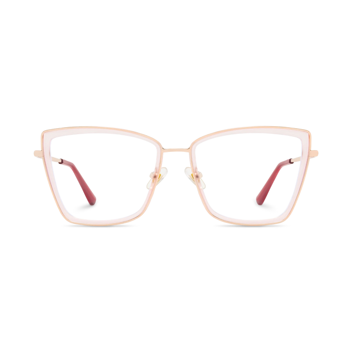 Eydology Alayna Light Pink Women's Cat Eye Glasses 2