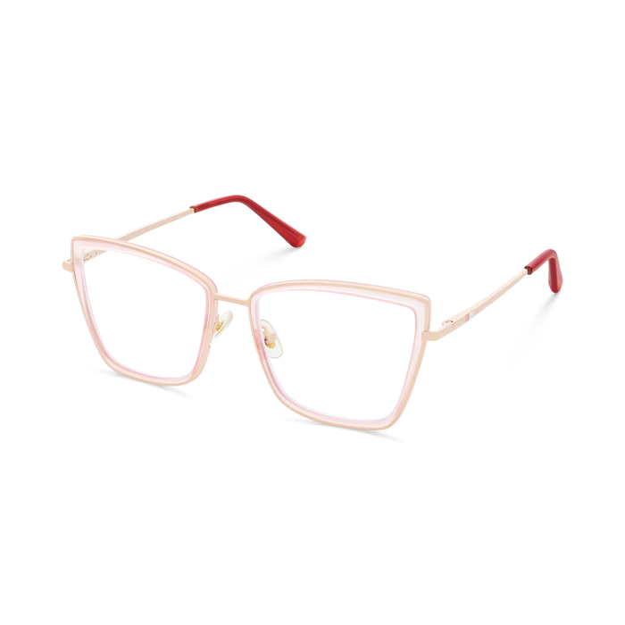 Eydology Alayna Light Pink Women's Cat Eye Glasses 3