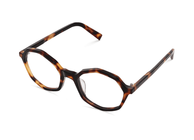 Eydology Aleah Amber Tortoise Glasses 2