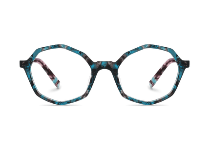 Eydology Aleah Blue Tortoise Glasses 1