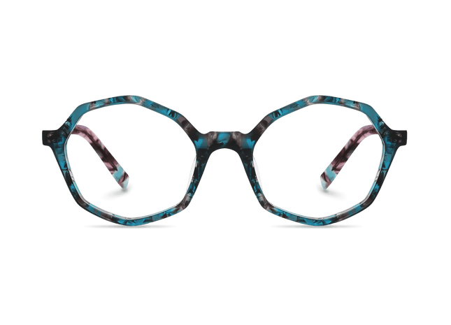 Eydology Aleah Blue Tortoise Glasses 1