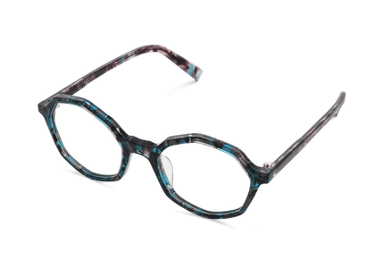 Eydology Aleah Blue Tortoise Glasses 2