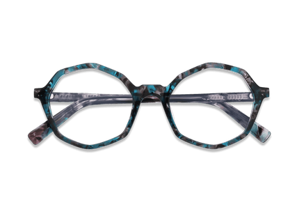 Eydology Aleah Blue Tortoise Glasses 3