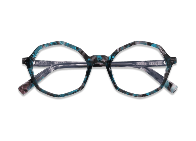 Eydology Aleah Blue Tortoise Glasses 3