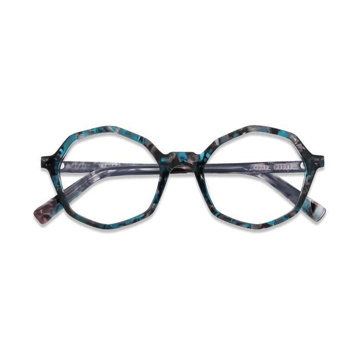 Eydology Aleah Blue Tortoise Glasses 3