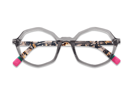 Eydology Aleah Clear Grey Glasses 3