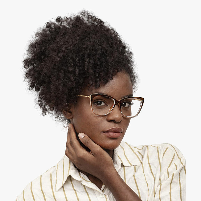 Eydology Alia Brown Gradient Glasses 4