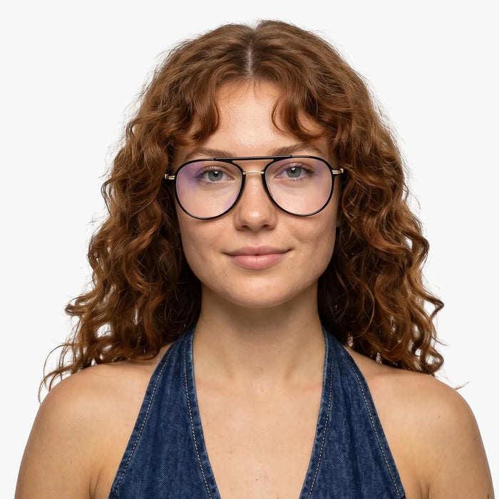 Eydology Aliana Black / Gold Glasses 4