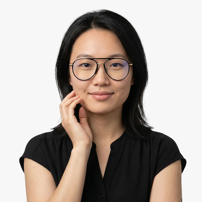 Eydology Aliana Black / Gold Glasses 5