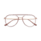 Eydology Aliana Clear Pink/ Rose Gold Glasses 1