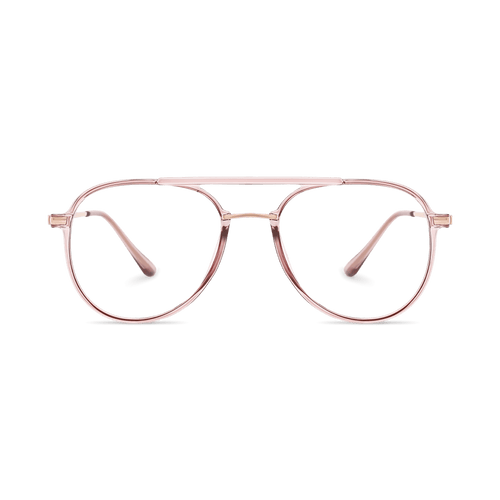 Eydology Aliana Clear Pink/ Rose Gold Glasses 2
