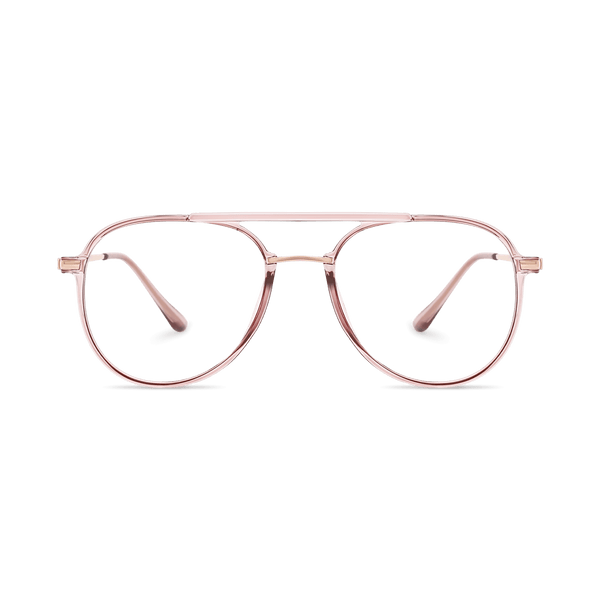 Eydology Aliana Clear Pink/ Rose Gold Glasses 2