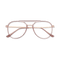 Eydology Aliana Clear Pink/ Rose Gold Glasses 3