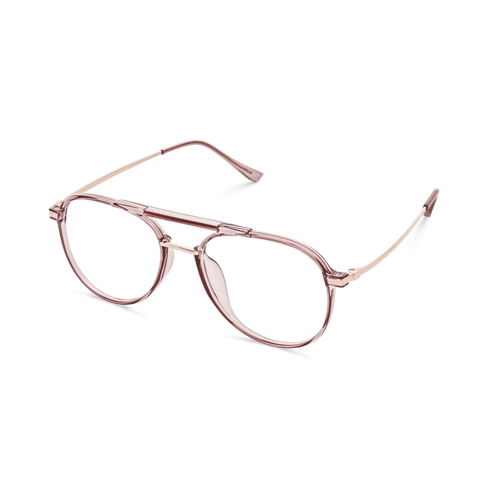 Eydology Aliana Clear Pink/ Rose Gold Glasses 6