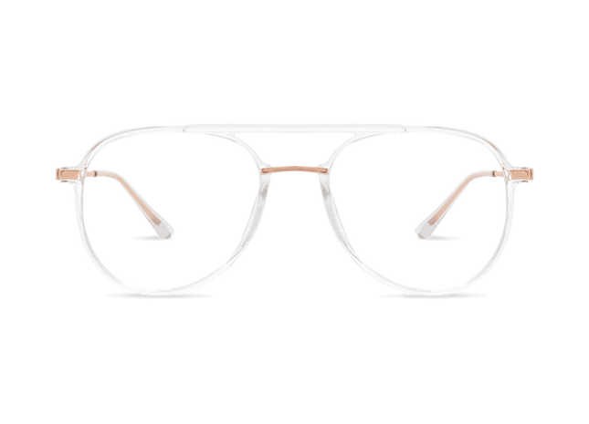 Eydology Aliana Clear/Rose Gold Glasses 1