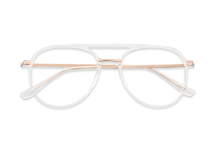 Eydology Aliana Clear/Rose Gold Glasses 3
