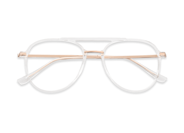 Eydology Aliana Clear/Rose Gold Glasses 3