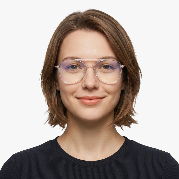 Eydology Aliana Clear/Rose Gold Glasses 3