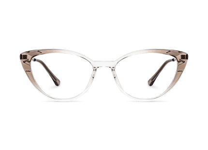 Eydology Alina Clear Brown/Light Gun Glasses 2