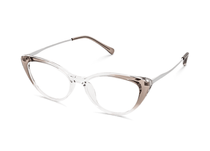 Eydology Alina Clear Brown/Light Gun Glasses 3