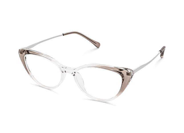 Eydology Alina Clear Brown/Light Gun Glasses 3