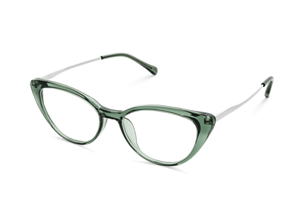 Eydology Alina Clear Green/Silver Glasses 3