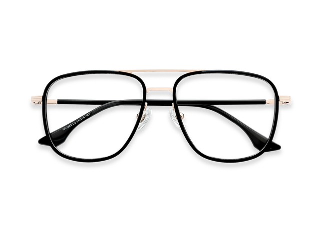 Eydology Alistair Black/Light Gold Glasses 1