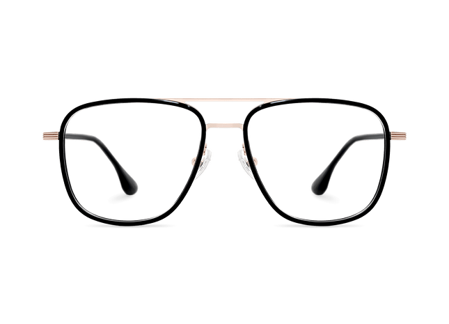 Eydology Alistair Black/Light Gold Glasses 2