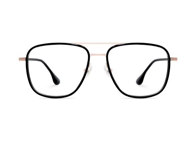 Eydology Alistair Black/Light Gold Glasses 2