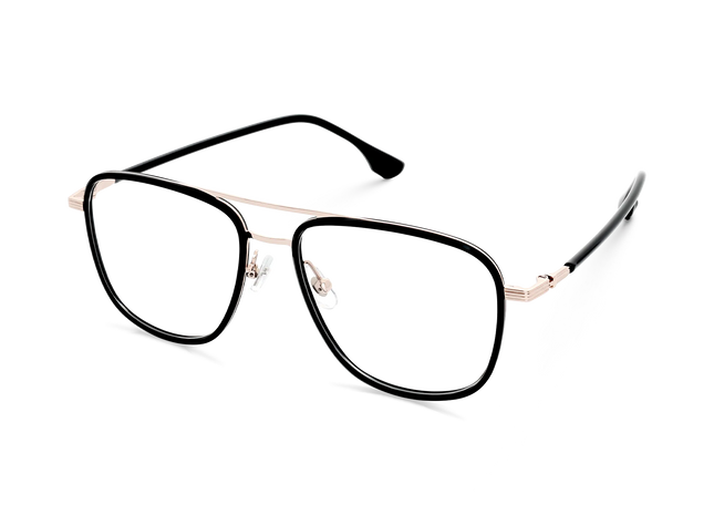 Eydology Alistair Black/Light Gold Glasses 5