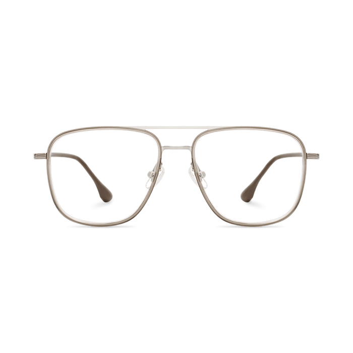 Eydology Alistair Clear Light Brown/Silver Glasses 2
