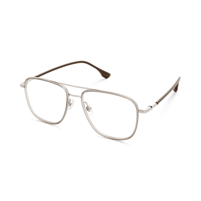 Eydology Alistair Clear Light Brown/Silver Glasses 3