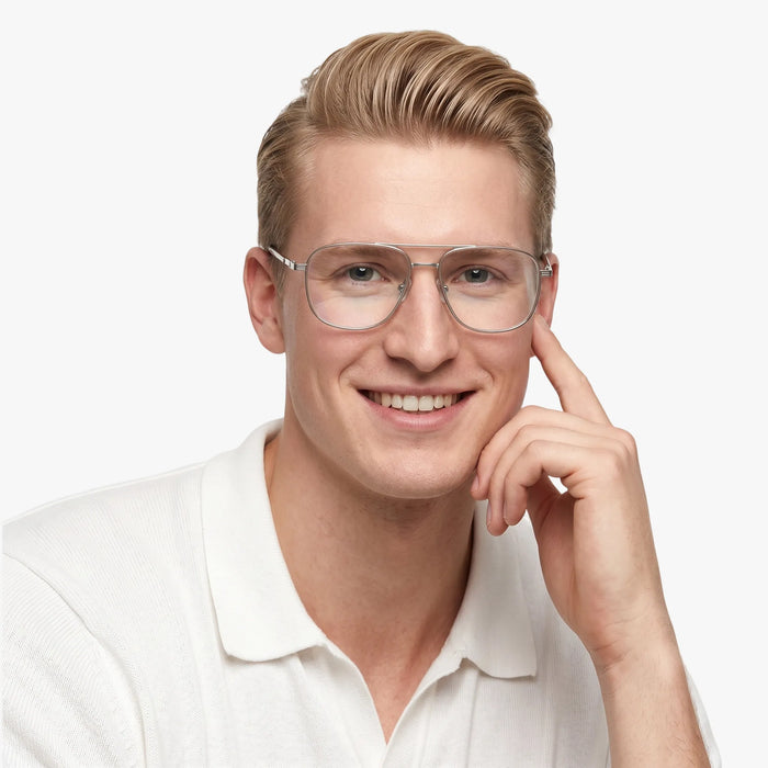 Eydology Alistair Clear Light Brown/Silver Glasses 3