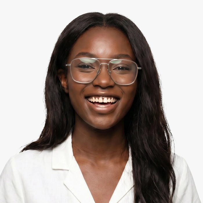 Eydology Alistair Clear Light Brown/Silver Glasses 4