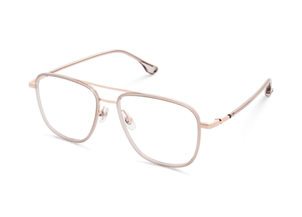 Eydology Alistair Clear Light Grey/Rose Gold Glasses 3