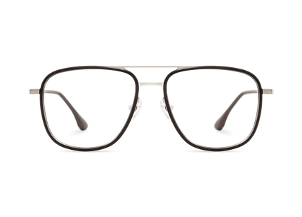 Eydology Alistair Dark Brown/Silver Glasses 2