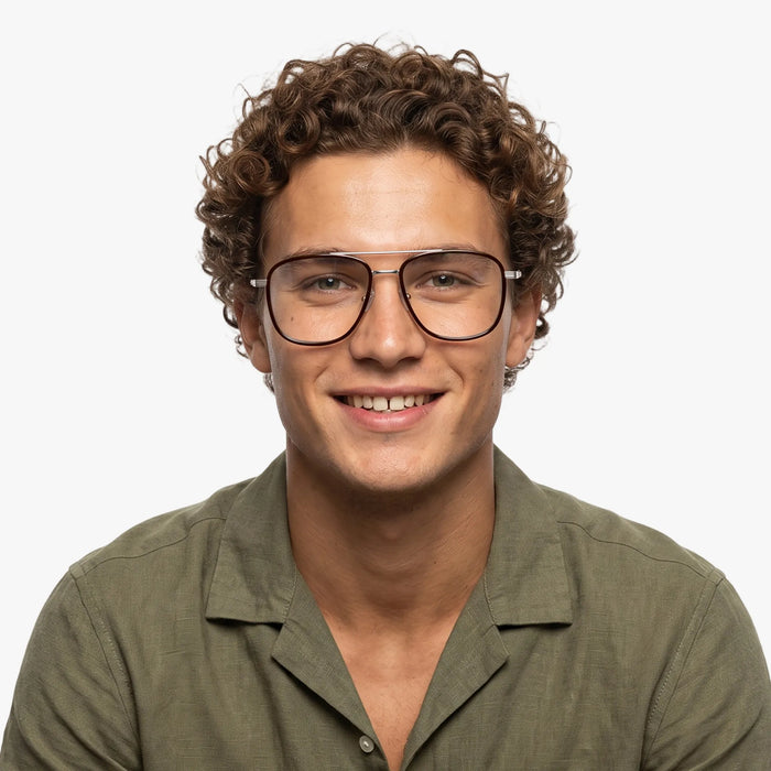 Eydology Alistair Dark Brown/Silver Glasses 3