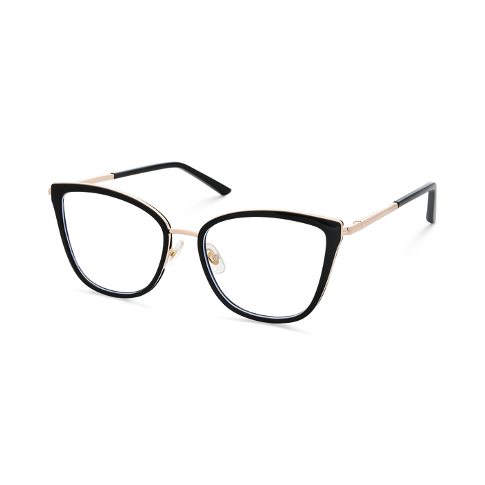 Eydology Alora Women's Black Cat Eye Glasses 3