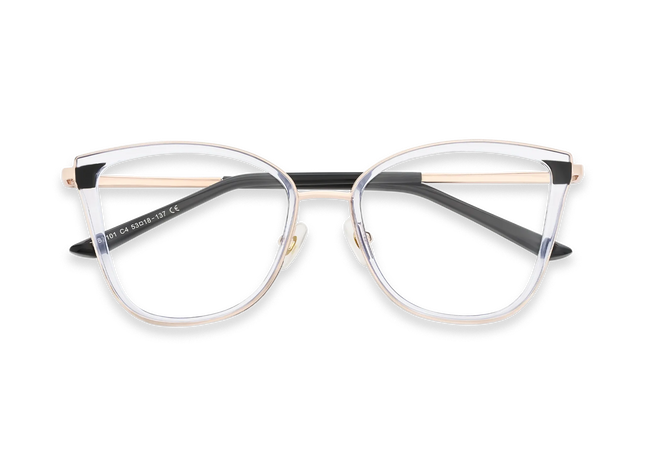 Eydology Alora Women's Clear Cat Eye Glasses 1