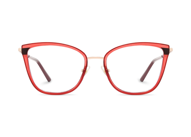 Eydology Alora Women's Crystal Red Cat Eye Glasses 2