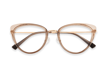 Eydology Amora Clear Brown Glasses 1