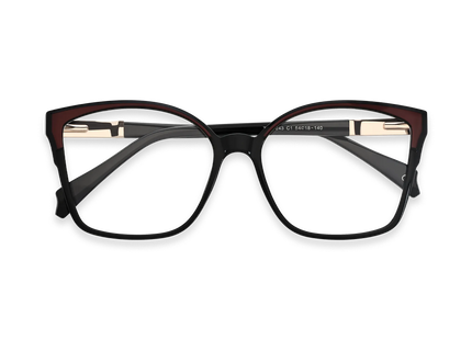 Eydology Annabelle Black Women's Cat Eye Glasses 1