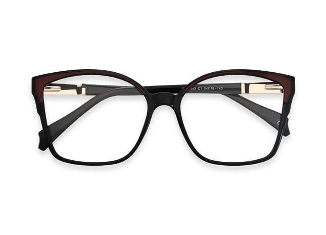 Eydology Annabelle Black Women's Cat Eye Glasses 1