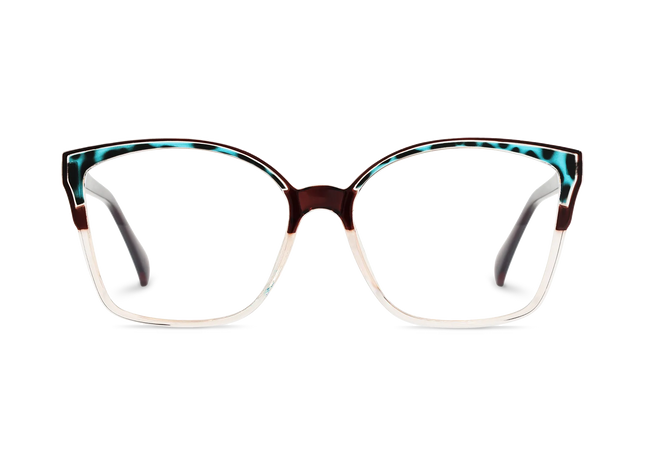 Eydology Annabelle Blue Tortoise Women's Cat Eye Glasses 2