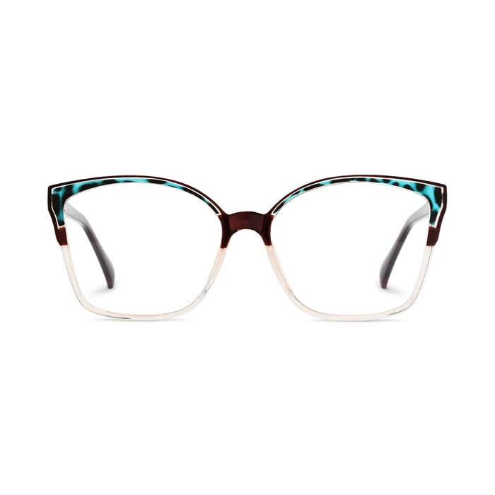 Eydology Annabelle Blue Tortoise Women's Cat Eye Glasses 2