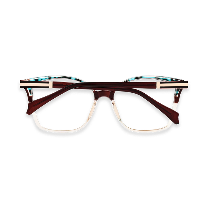 Eydology Annabelle Blue Tortoise Women's Cat Eye Glasses 5